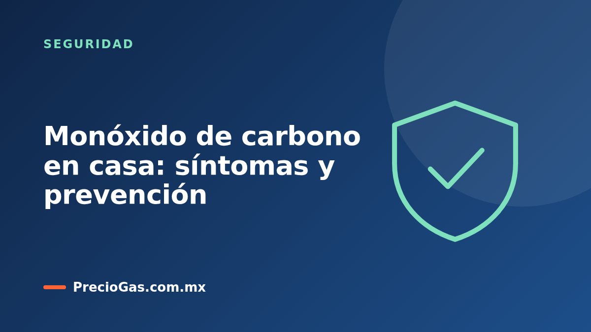 Monóxido de carbono en casa: síntomas y prevención