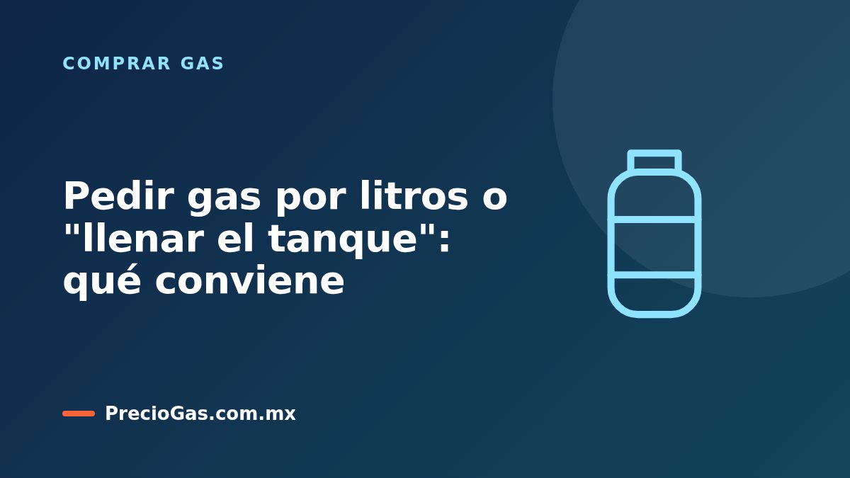 Pedir gas por litros o "llenar el tanque": qué conviene