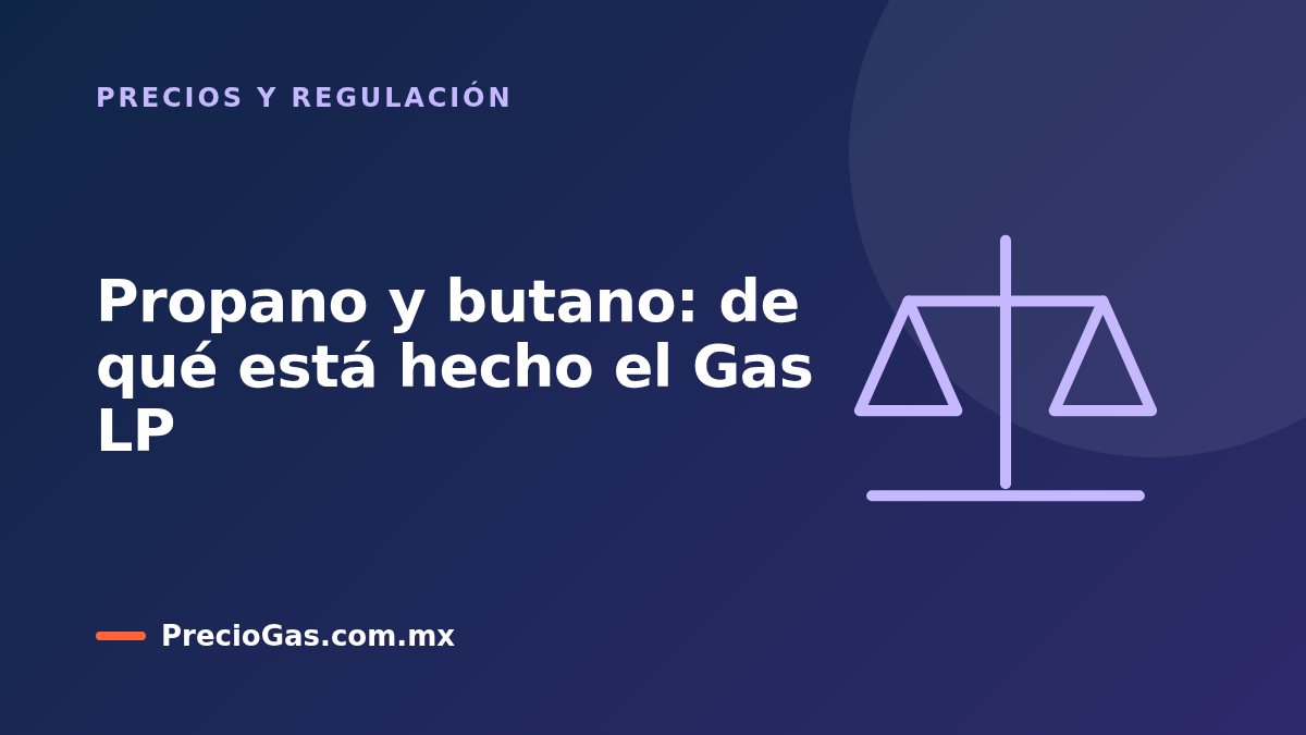 Propano y butano: de qué está hecho el Gas LP